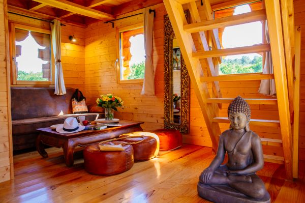 cabane perchée avec spa temple asiatique 